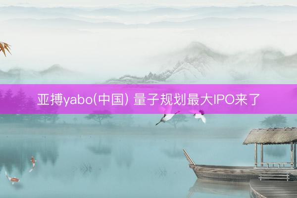 亚搏yabo(中国) 量子规划最大IPO来了