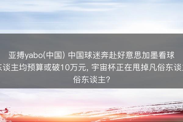 亚搏yabo(中国) 中国球迷奔赴好意思加墨看球， 东谈主均预算或破10万元， 宇宙杯正在甩掉凡俗东谈主?
